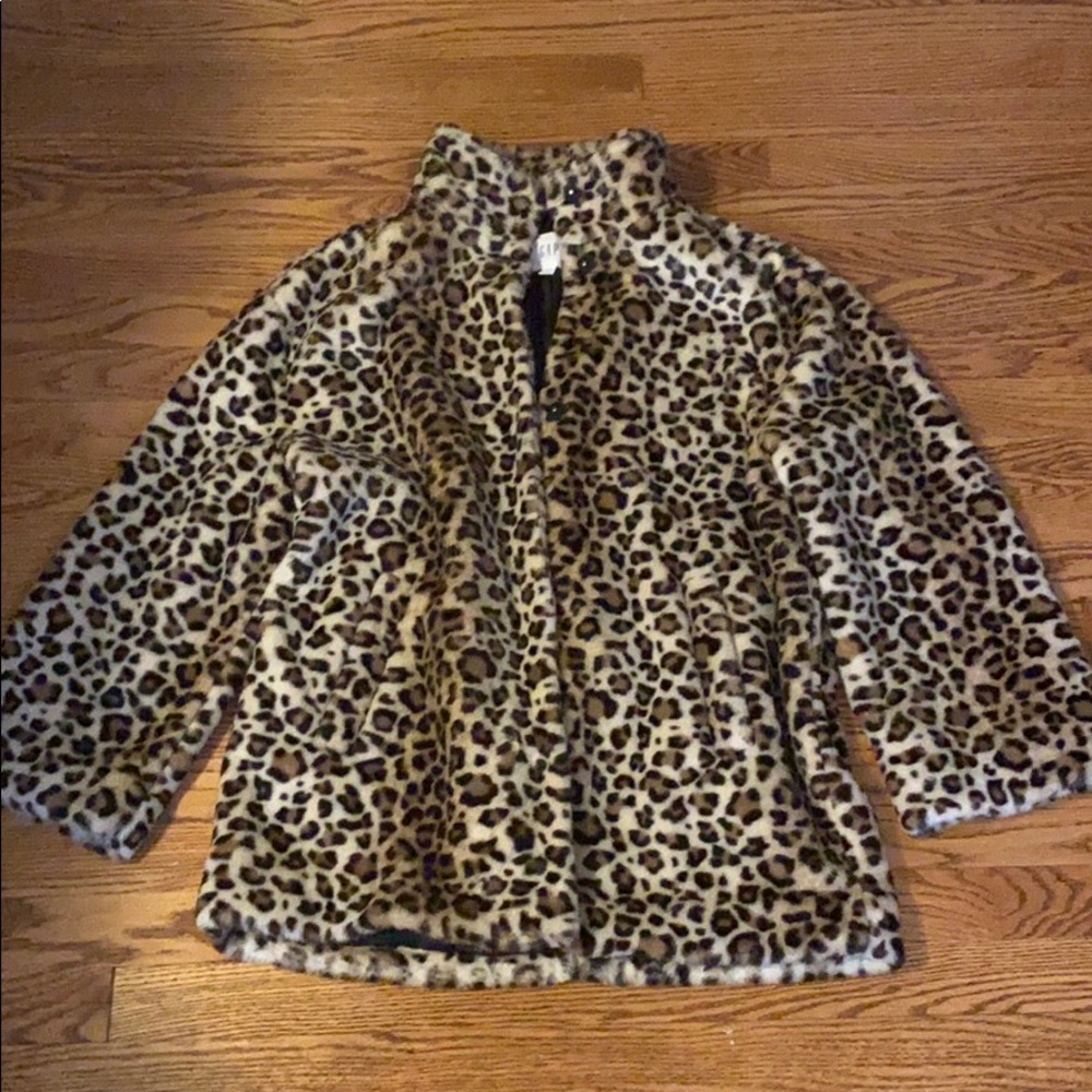 Gap leopard print coat.